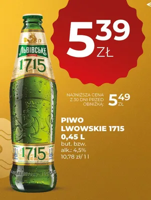 Piwo Lwowskie 1715 promocja w Duży Ben