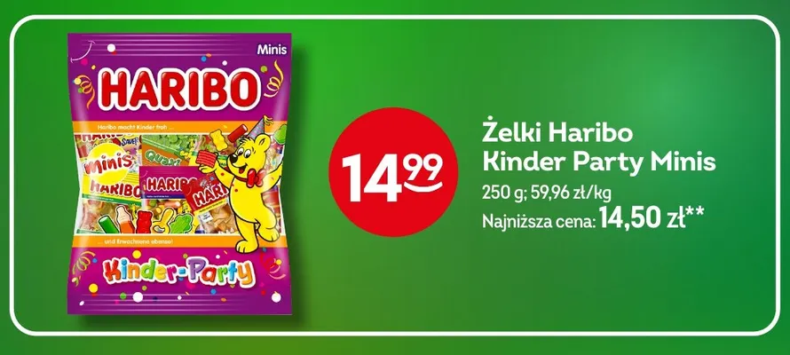 Żelki Haribo Kinder Party Minis promocja w Żabka