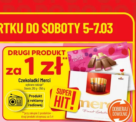 Czekoladki Merci wybrane rodzaje promocja w POLOmarket