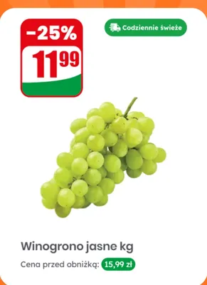 Winogrono jasne promocja w Dino