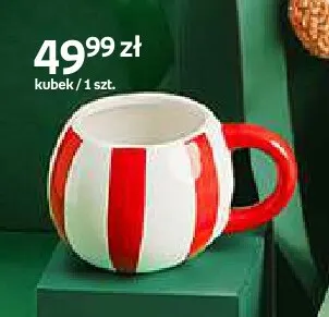 Kubek w paski Santa's Factory promocja w Empik