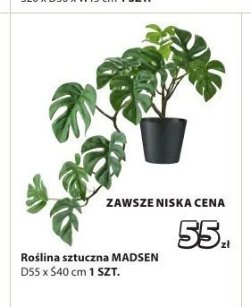 Roślina sztuczna MADSEN promocja w Jysk