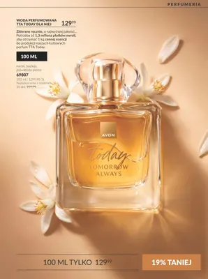 Woda perfumowana TTA Today dla niej Avon promocja w AVON