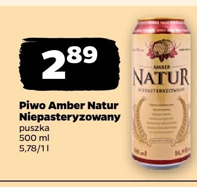 Piwo niepasteryzowany promocja w Netto