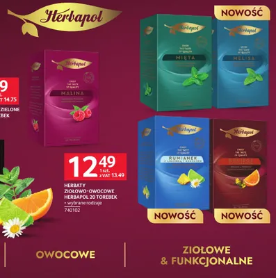 Herbaty ziołowo-owocowe Herbapol promocja w Selgros