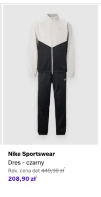 Dres Nike Sportswear czarny promocja w Lounge by Zalando
