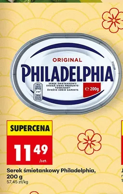 Serek śmietankowy Philadelphia Original promocja w Biedronka