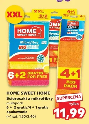Ściereczki z mikrofibry multipack 6 + 2 gratis/4 + 1 gratis promocja w Kaufland