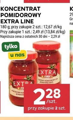 Koncentrat pomidorowy Extra Line promocja w Stokrotka