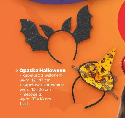 Opaska Halloween nietoperz promocja w Netto