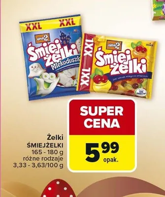 Żelki Śmiejżelki Mlekoduszki promocja w Carrefour