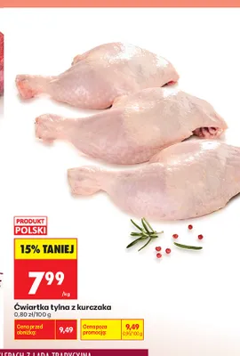 Ćwiartka tylna z kurczaka promocja w Biedronka