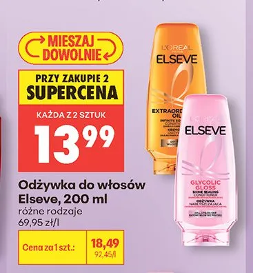 Odżywka do włosów Elseve promocja w Biedronka