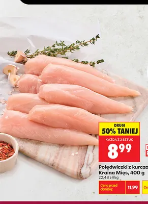 Polędwiczki z kurczaka Kraina Mięs promocja w Biedronka