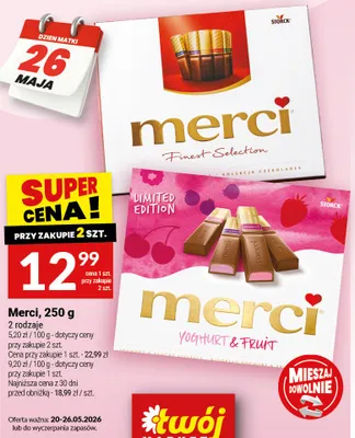 Czekoladki Merci promocja w Dzień Matki