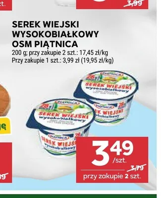 Serek wiejski wysokobiałkowy OSM Piątnica promocja w Stokrotka