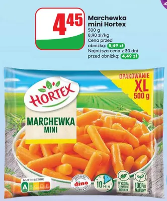 Marchewka mini Hortex promocja w Dino