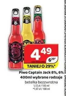Piwo Captain Jack promocja w Delfin