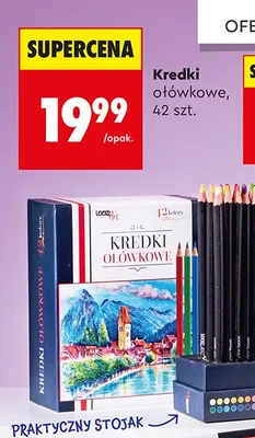 Kredki ołówkowe Loozz 42 szt. promocja w Biedronka