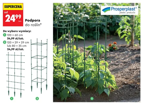 Podpora do roślin Prosperplast 120x60cm promocja w Biedronka