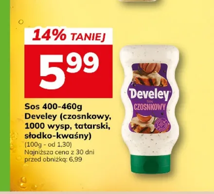 Sos tatarski Develey promocja w Hitpol