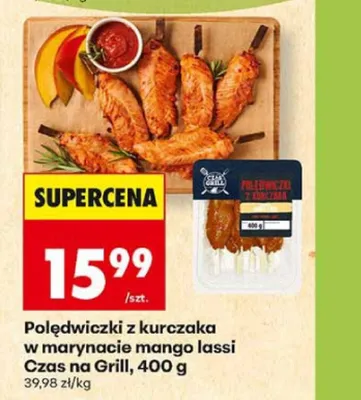 Polędwiczki z kurczaka w marynacie mango lassi Czas na Grill promocja w Biedronka