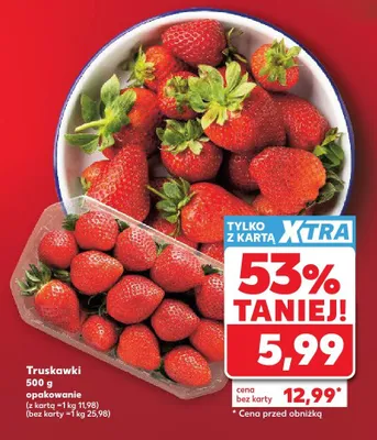 Truskawki promocja w Kaufland