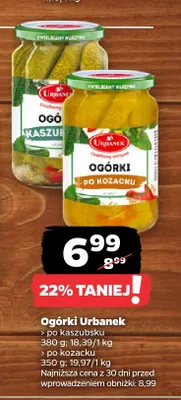 Ogórki po kaszubsku Urbanek promocja w Netto