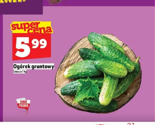 Ogórek gruntowy promocja w TOPAZ