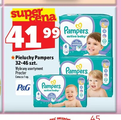 Pieluchy Pampers Active Baby promocja w TOPAZ