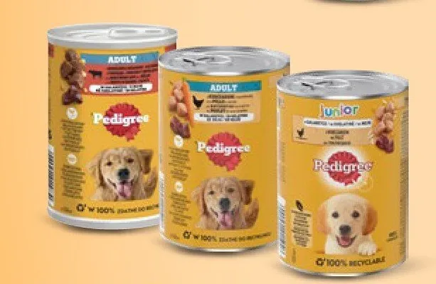 Karma dla psa Pedigree wybrane rodzaje promocja w Intermarche