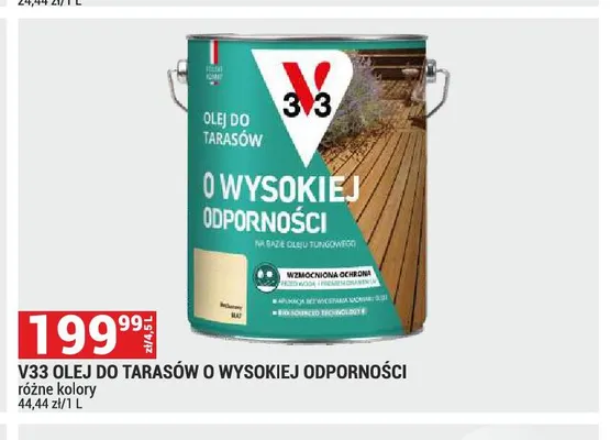 Olej do tarasów o wysokiej odporności promocja w Merkury Market
