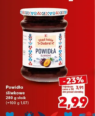 Powidła śliwkowe K-Stąd Takie Dobre promocja w Kaufland
