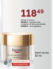 Krem na noc Hyaluron-Filler + Elasticity Eucerin promocja w Super-Pharm