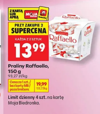 Praliny Raffaello promocja w Biedronka