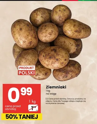 Ziemniaki promocja w Delikatesy Centrum