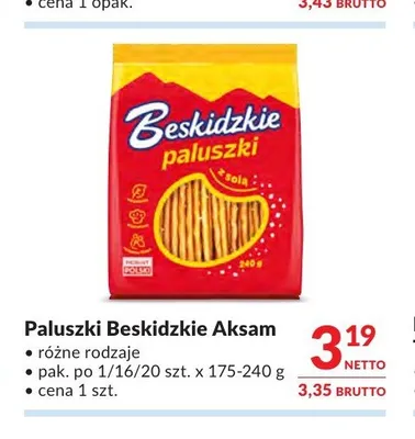 Paluszki Beskidzkie Aksam promocja w Makro