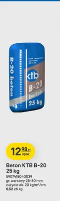Beton Ktb B-20 25 kg promocja w Castorama