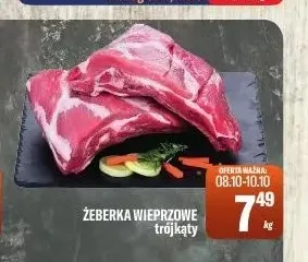 Żeberka wieprzowe trójkąty promocja w Tomi Markt