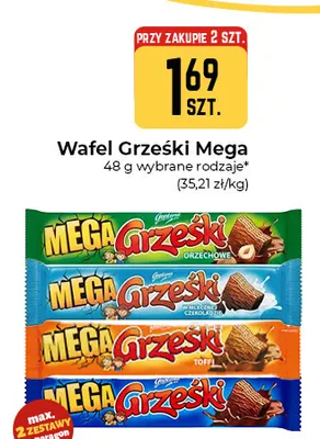 Wafel Grześki Mega Kakaowe promocja w Społem Częstochowa