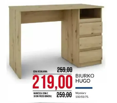 Biurko Hugo promocja w Abra Meble