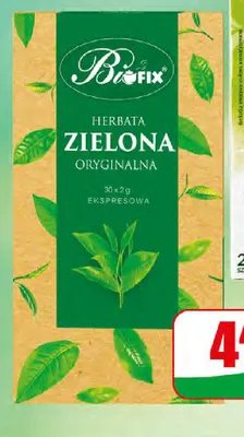 Herbata zielona oryginalna Bifix promocja w Dino
