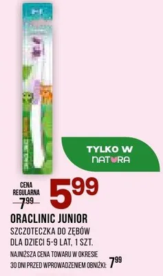 Szczoteczka do zębów junior dla dzieci 5-9 lat promocja w Drogerie Natura