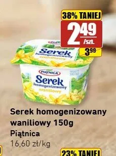 Serek homogenizowany waniliowy Piątnica promocja w API Market