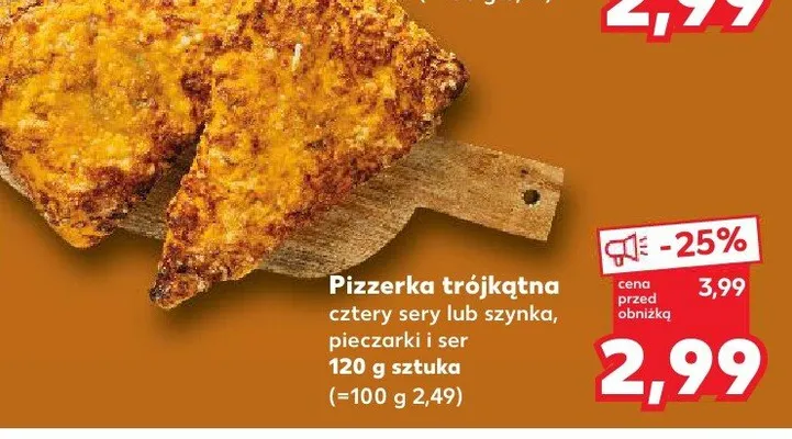 Pizzerka trójkątna cztery sery  promocja w Kaufland