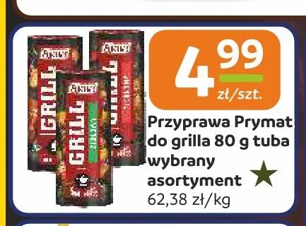 Przyprawa Prymat do grilla tuba promocja w Społem Częstochowa