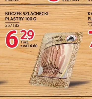 Boczek szlachecki plastry ZMB Białystok promocja w Selgros