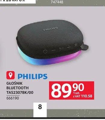 Głośnik Bluetooth TAS2307BK/00 Philips promocja w Selgros