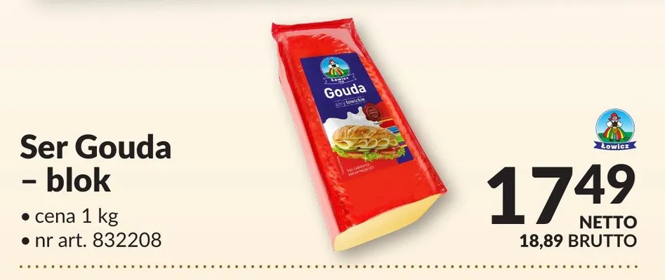 Ser Gouda - blok promocja w Makro