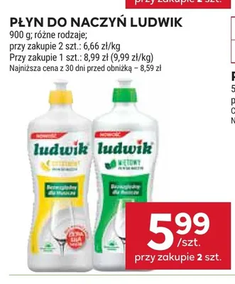 Płyn do naczyń Ludwik cytrynowy promocja w Stokrotka